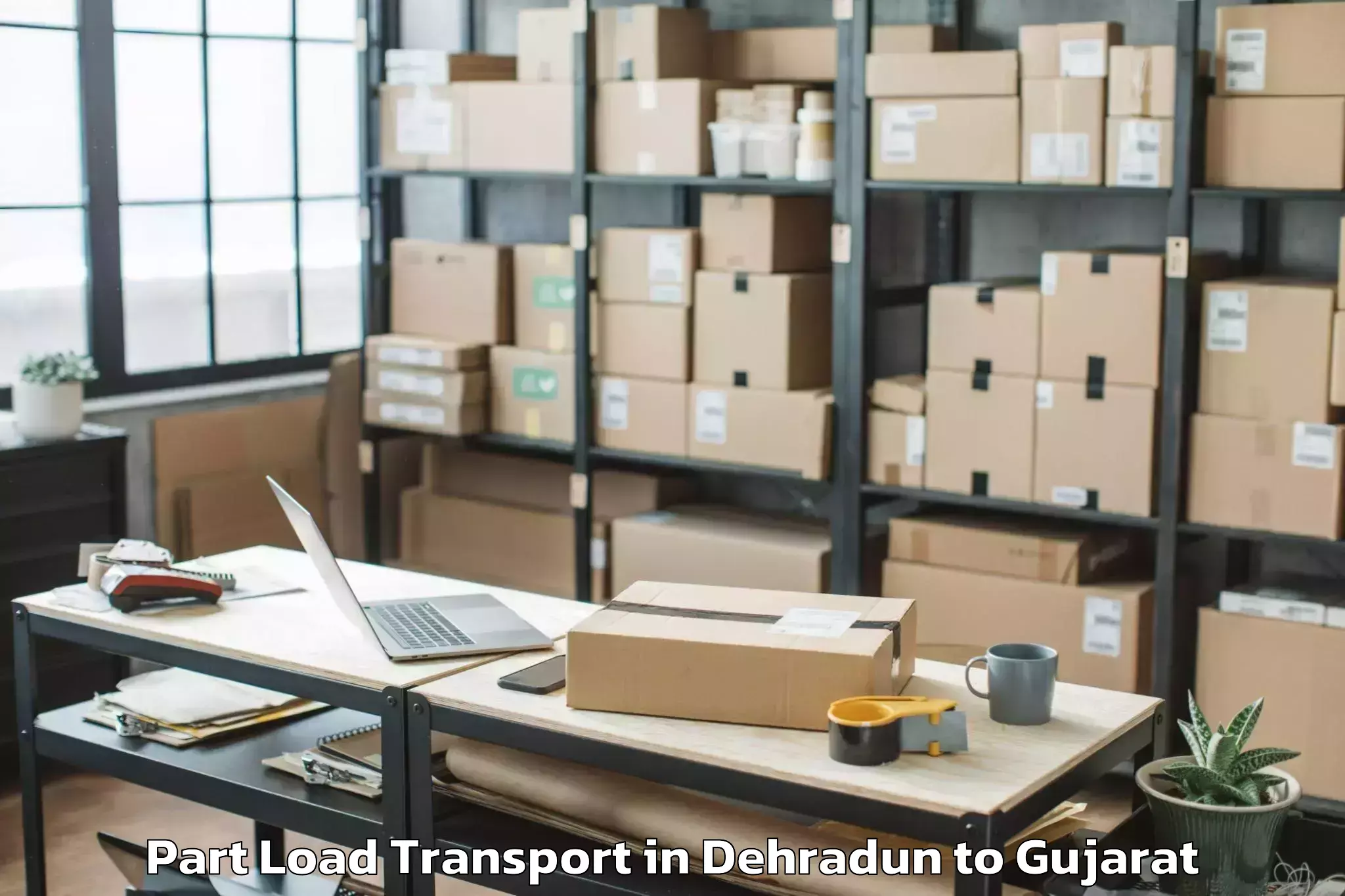 Easy Dehradun to Naliya Part Load Transport Booking